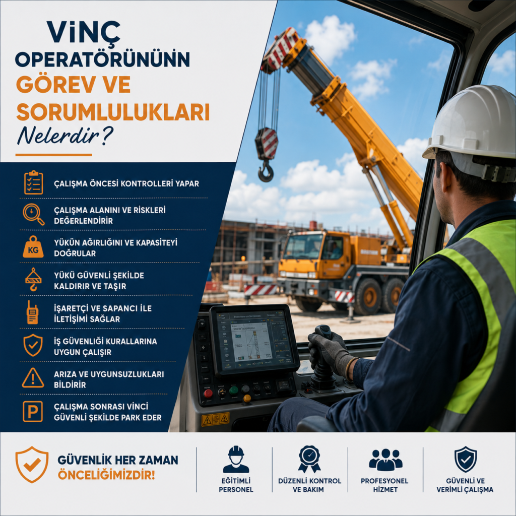 Vinç Operatörünün Görev ve Sorumlulukları Nelerdir?